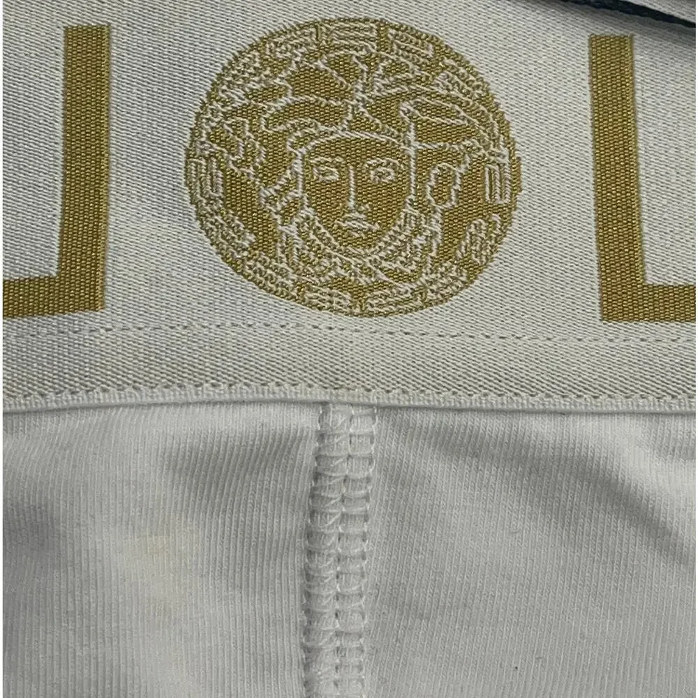 M2-16 VERSACE NWT Men's Mercerized Cotton Stretch Briefs White Size 7/34-36/L